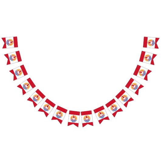 フランスのポリネシア国旗のバンティング バンティングフラッグ (全)