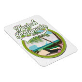 フランスのポリネシア旅行ロゴ。 マグネット (右側)