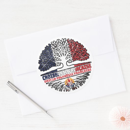 フランスのポリネフランスのシアフランスのフランス ラウンドシール (封筒)