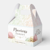 フランスのマカロン小箱 フェイバーボックス (正面サイド)