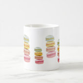 フランスのマカロン水彩手絵を描 コーヒーマグカップ (中央)