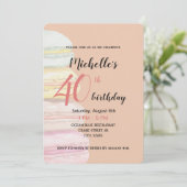 フランスのマカロン水彩手絵を描 招待状 (スタンド正面)