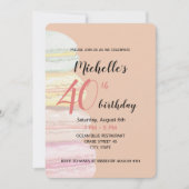 フランスのマカロン水彩手絵を描 招待状 (正面)