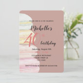 フランスのマカロン水彩手絵を描 招待状 (スタンド正面)