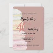 フランスのマカロン水彩手絵を描 招待状 (正面)