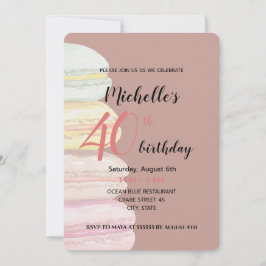 フランスのマカロン水彩手絵を描 招待状