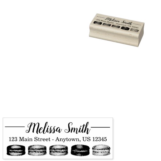 フランスのマカロン ブライダルシャワー アフタヌーンティーパーティー ラバースタンプ (押印)