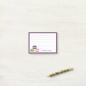 フランスのマカロン ポストイット (デスク上)