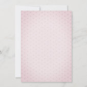 フランスのマカロン、水玉模様の赤ちゃんシャワー 招待状 (裏面)