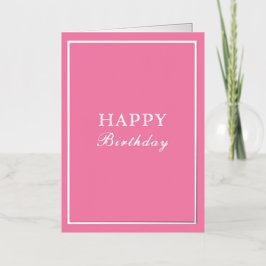 フランスのマカロン Happy Birthday ピンク 箔シーズンカード