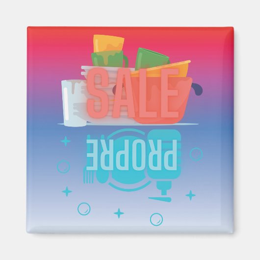 フランスのマグネット・レイヴ・ヴァイッセルレ「Propre-Sale」 マグネット (正面)