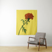 フランスのマリゴールド花インクスケッチ タペストリー (インサイチュ)