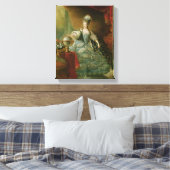 フランスのマリー・アントワネット女王のポートレート キャンバスプリント (インサイチュ (寝室))