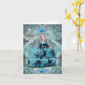 フランスのマリー・アントワネット女王 カード (黄色い花)