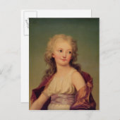 フランスのマリー・テリーズ・シャーロットポートレート ポストカード (正面/裏面)