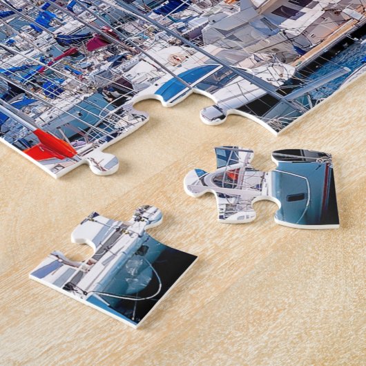 フランスのマルセイユ港区 ジグソーパズル (側面)