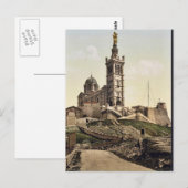 フランスのマルセイユ、ノートルダム・デ・ラ・ガルデII ポストカード (正面/裏面)