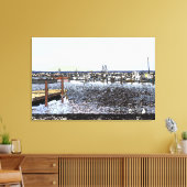 フランスのマルセイラン南部の海岸 キャンバスプリント (インサイチュ (リビング))