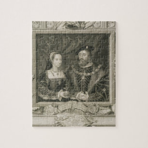 フランスのメリー(1496-1533年の)女王のポートレート、 ジグソーパズル