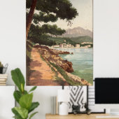 フランスのメントンプリントのヴィンテージ ポスター (ホームオフィス)