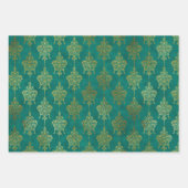 フランスのモチはっきりしたーカラー座標3 ラッピングペーパーシート (正面3)