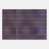 フランスのモチはっきりしたーカラー座標3 ラッピングペーパーシート (正面2)