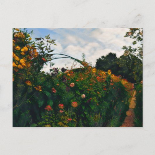 フランスのモネガーデン ポストカード (正面)