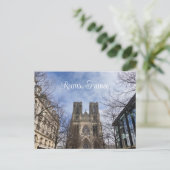 フランスのランス大聖堂の我々の婦人 ポストカード (スタンド正面)