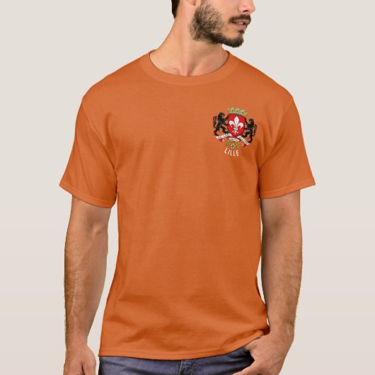フランスのリールのコート Tシャツ (正面)