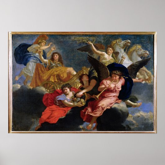 フランスのルイ14世のアポテアシス ポスター (正面)