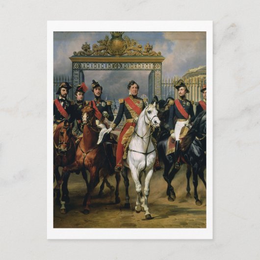 フランスのルイ・フィリップ（1773年～1850年）王 ポストカード (正面)