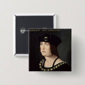 フランスのルイXII王のポートレート 缶バッジ (正面&裏面)