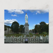 フランスのルルドの女神に王冠 –  ポストカード (正面)