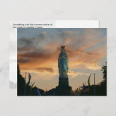 フランスのルルドの我々の女性の夕暮れ –  ポストカード (正面/裏面)