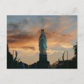 フランスのルルドの我々の女性の夕暮れ –  ポストカード (正面)