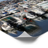 フランスのレトレポートのマリーナ ポスター (角)