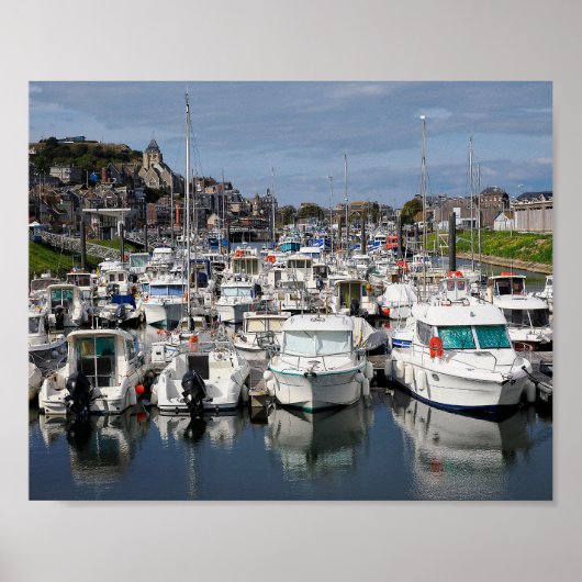 フランスのレトレポートのマリーナ ポスター (正面)