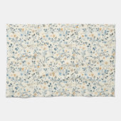 フランスのレトロな春のボタニカルキッチンタオル キッチンタオル (横)
