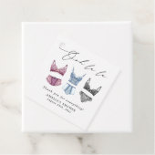 フランスのレースの下着とウェディングシャワーのギフト フェイバータグ (インサイチュ)