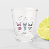 フランスのレースの下着 ブライダルシャワー ショットグラス (正面)