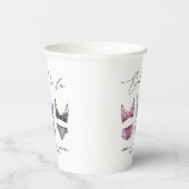 フランスのレースの下着 ブライダルシャワー 紙コップ (右)