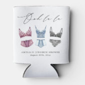 フランスのレースの下着 ブライダルシャワー 缶クーラー (正面)