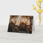 フランスのロデス大聖堂パイプオルガン カード (黄色い花)