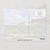 フランスのロワール地方の白いシャトー・ド・ビランディ ポストカード (裏面)