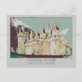 フランスのロワール渓谷にあるウセのシャトー ポストカード (正面)
