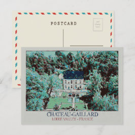 フランスのロワール渓谷のシャトー=ガイラード ポストカード