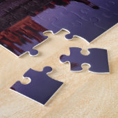 フランスのロワール渓谷の夕日にシャトー・シャンボール ジグソーパズル (側面)