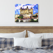 フランスのロワール渓谷Castle Saumur。 キャンバスプリント (インサイチュ (寝室))
