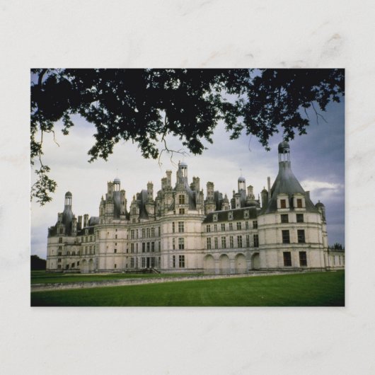 フランスのロワール・バレーにあるシャンボール城 ポストカード (正面)