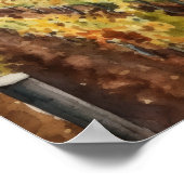 フランスのワイナリー風景アートプリントポスター ポスター (角)